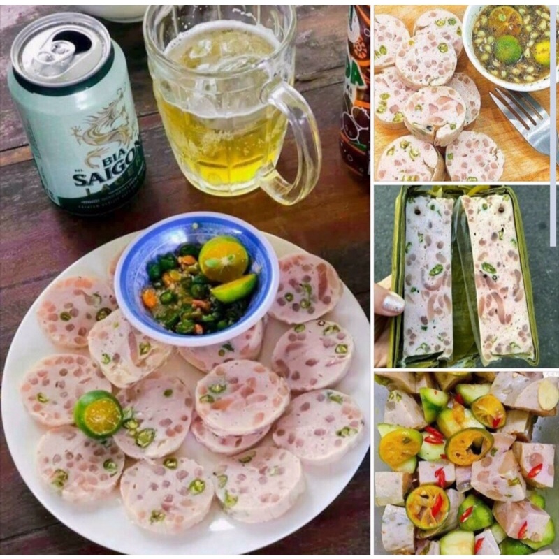 CHẢ DA HEO ỚT XIÊM XANH 500g 2 đòn.