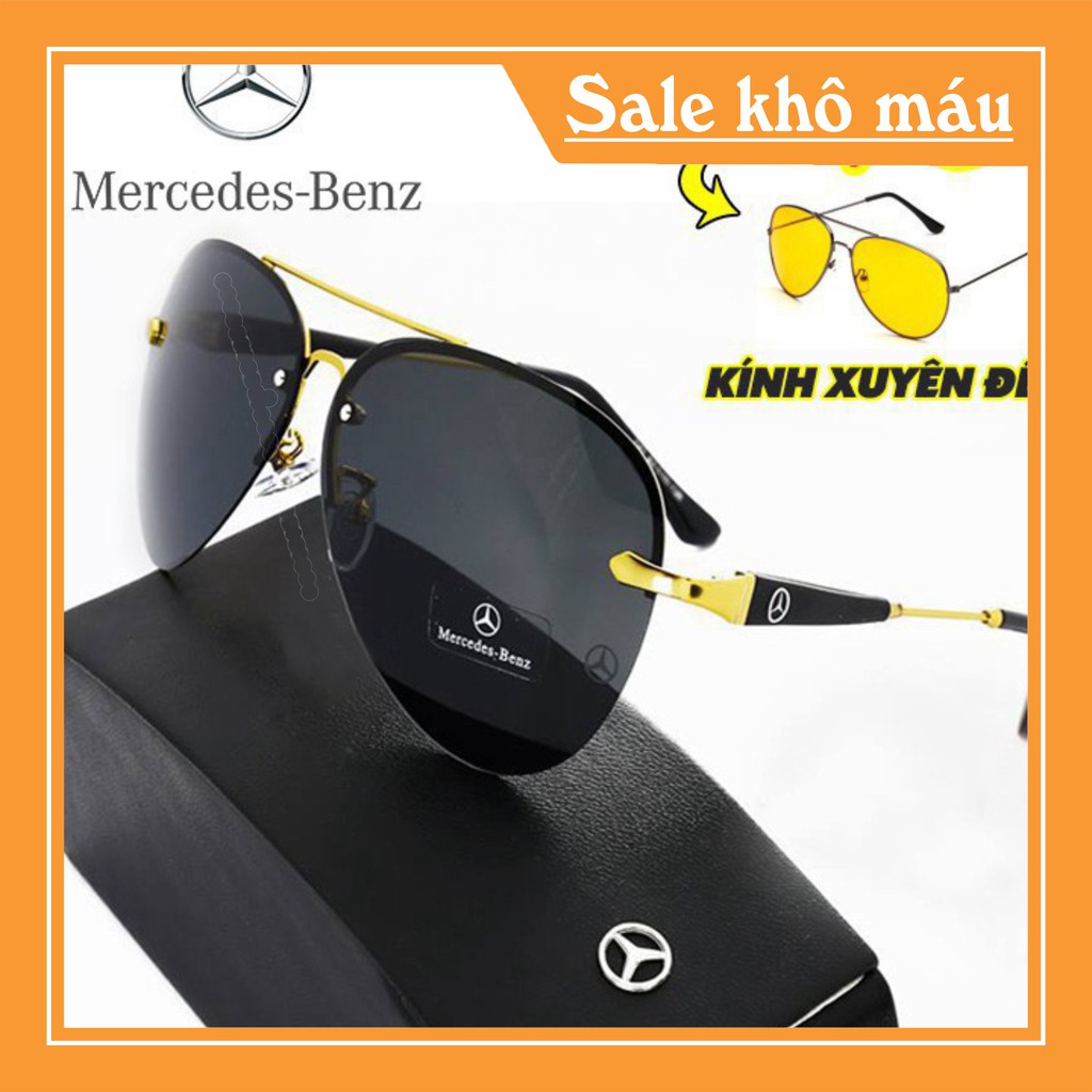 Kính mát nam Mercedes Benz cao cấp chống tia UV