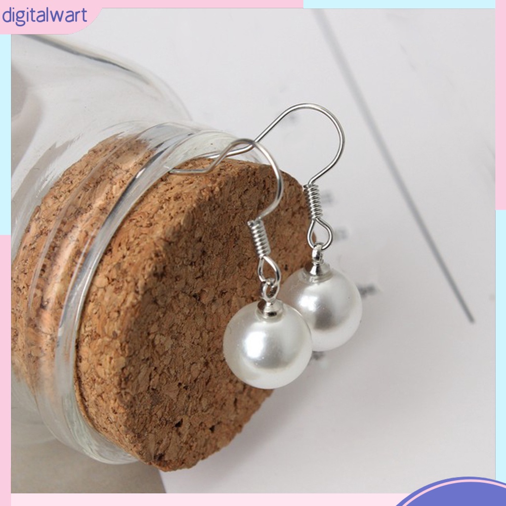 Khuyên tai ngọc trai giả 8mm thời trang thanh lịch dành cho nữ