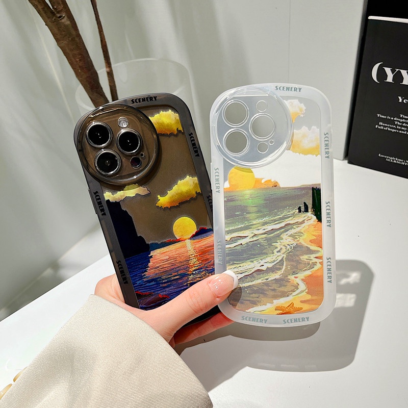 Xiaomi Redmi 10C 10 10A 9T 9A 9C 9 Note 11 11s 10s 10 9 8 Pro Mi 12 11T Pro Poco F3 X3 NFC X3 Pro Phone Case Sunrise And Sunset Soft Clear Silicone Cover Protective Back Cover