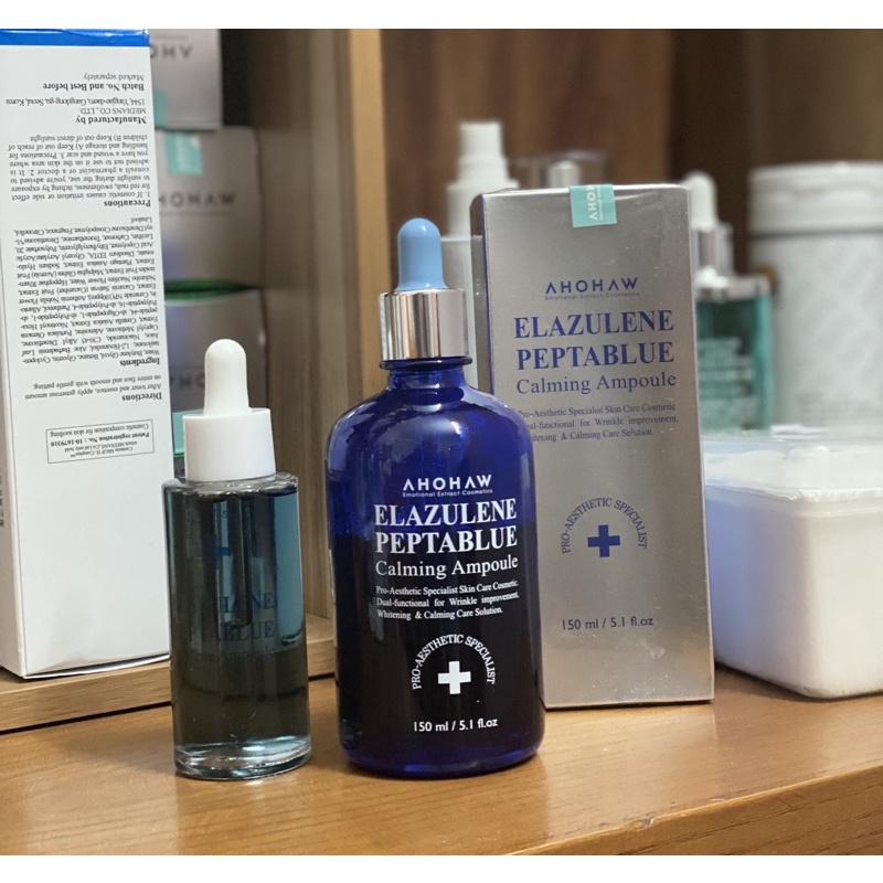 [Chính hãng]Serum AHohaw All in one Elazulene Peptablue ( Tặng 1 lọ tế bào gốc khi mua chai full)