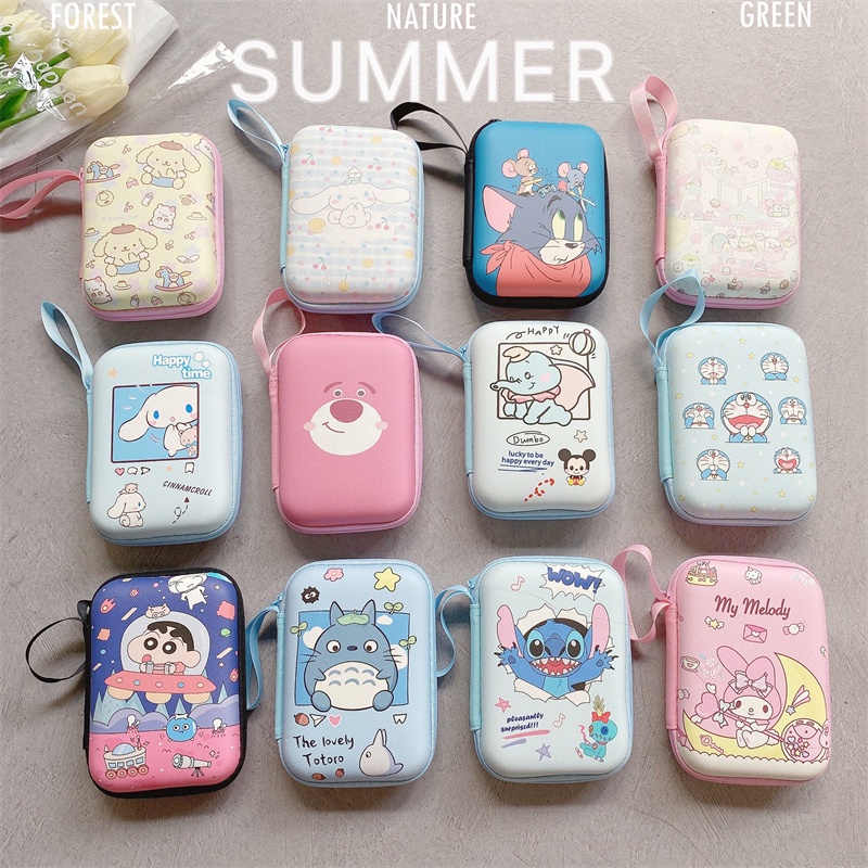 Túi đựng tiền xu hình vuông 9.5*13.5CM in hình voi Dumbo dễ thương