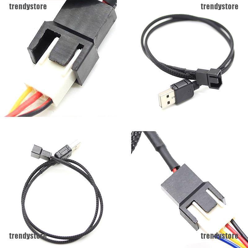Dây cáp chuyển đổi USB A Male sang 2-Pin / 3-Pin 3pin / 4-Pin cho 5V
