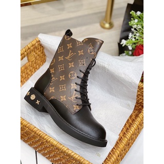 Bốt boot lv cổ thấp đan dây fullbox