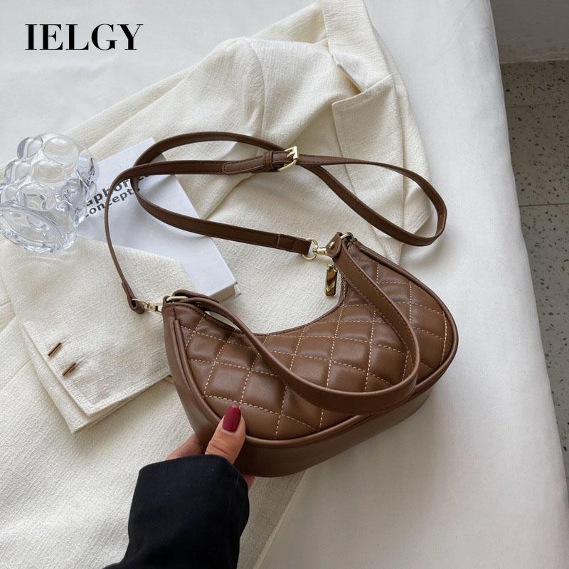 Túi đeo vai IELGY dưới cánh tay thêu chỉ niche dễ phối đồ cho nữ