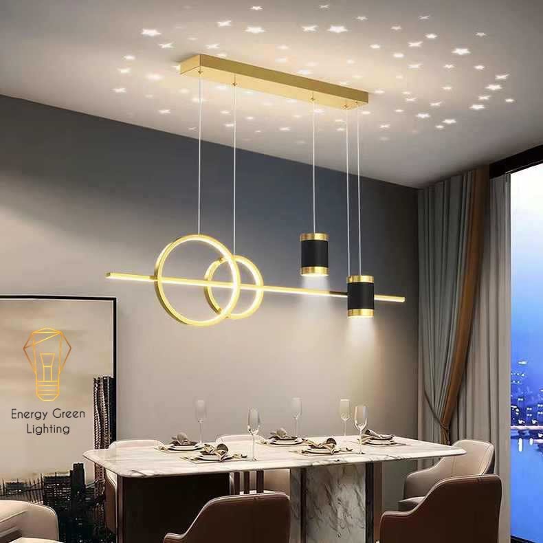 Đèn Thả 4 Bóng Energy Green Lighting DGT-1500 Hiệu Ứng Ngôi Sao - 3 Chế Độ Ánh Sáng - Decor Trang Trí Phòng Ăn,Phòng Khá
