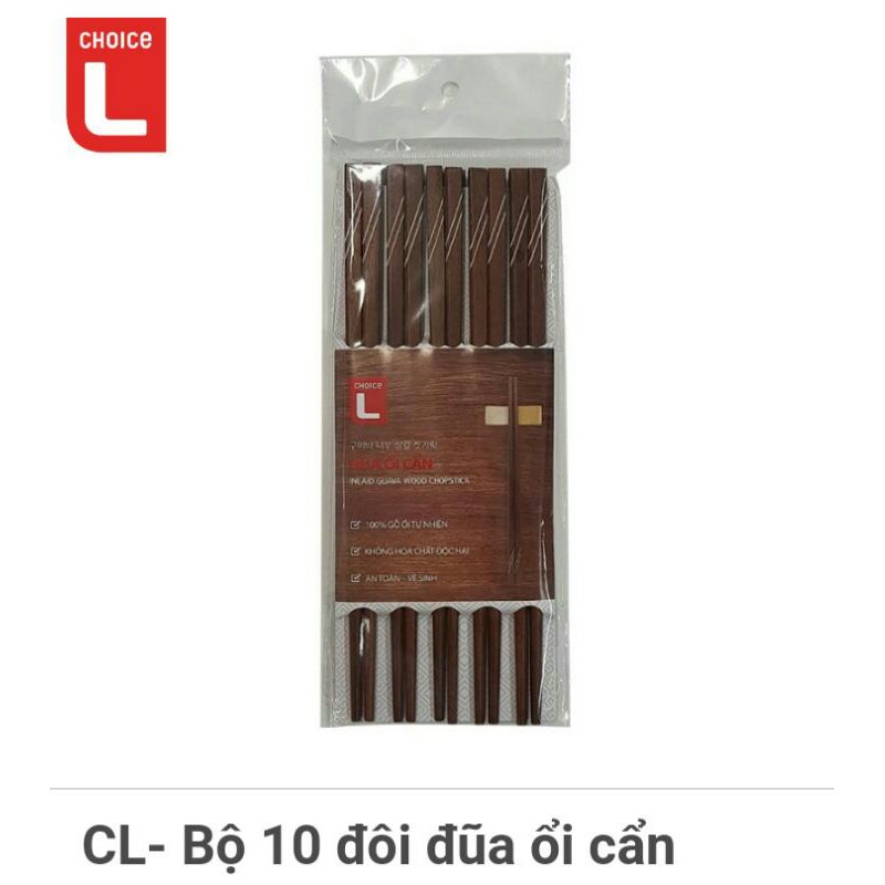 CL- Bộ 10 đôi đũa ổi cẩn