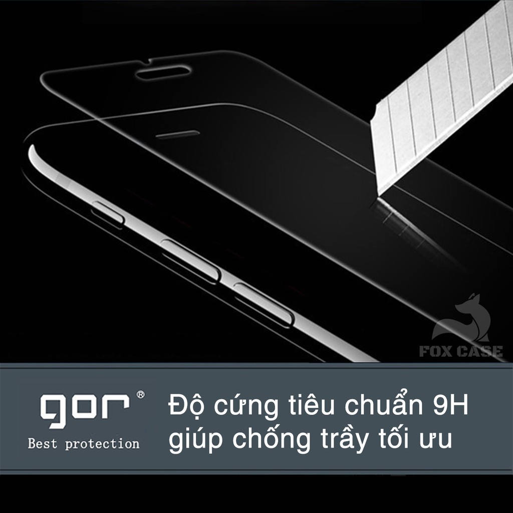 Cường lực Samsung A72, A52 chính hãng Gor, combo 2 kính, trong suốt, chống trầy, chống va đập hiệu quả - Fox Case