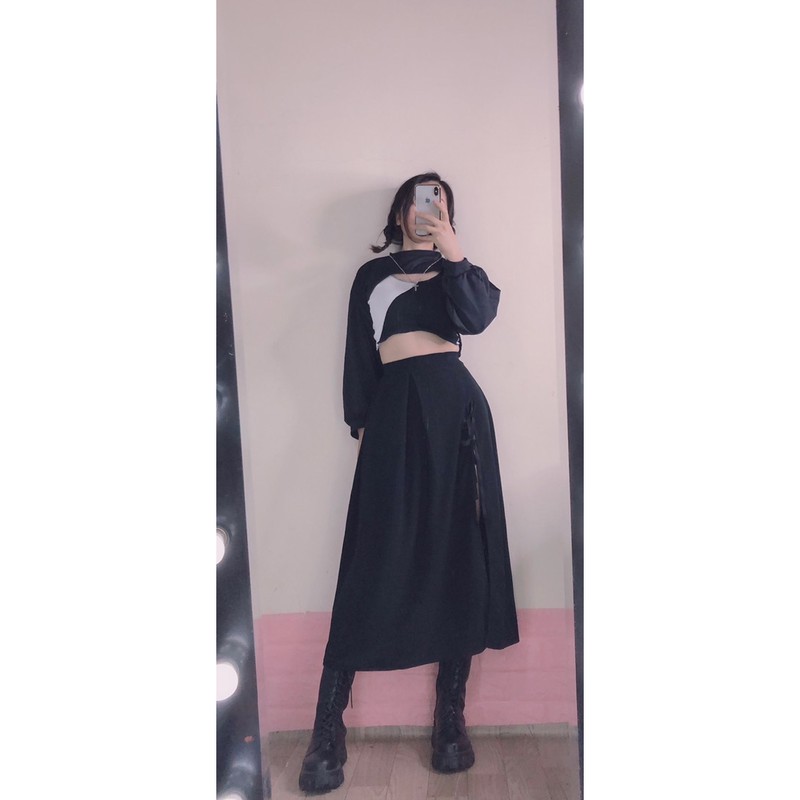 chân váy xẻ buộc nơ⚡️FREESHIP EXTRA⚡️chân váy nặng tay xịn cực | BigBuy360 - bigbuy360.vn