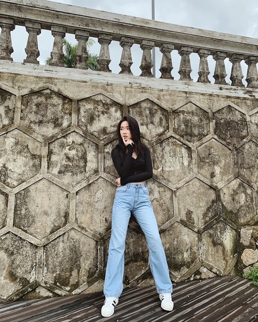 Quần Jean Suông Quần Bò Culottes Lưng Cao Dáng Dài vnxk