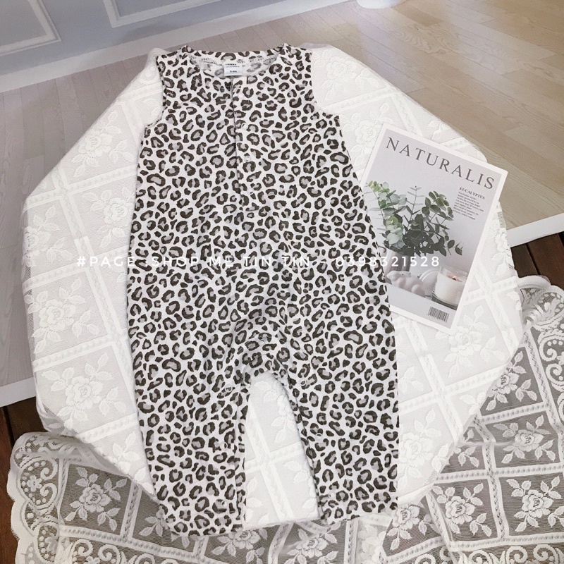 Jumpsuit sát nách cho bé (beo 3-6m,6-12m,12-18m,18-24m)