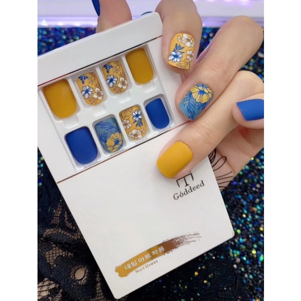 NailBox 193 SẮC XUÂN- {Sẵn Keo sau móng} - HỘP 30 MÓNG DÁN CAO CẤP GODDEED BỘ SƯU TẬP MÓNG DÁN CAO CẤP