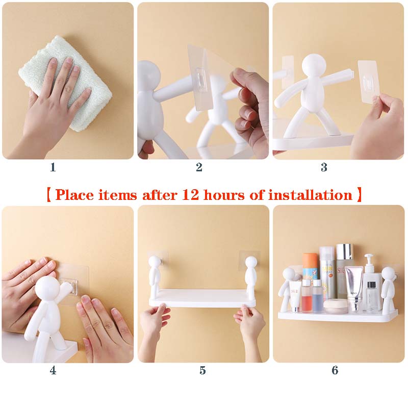 MVP2498 Kệ đựng mỹ phẩm gia vị dụng cụ bếp nhà tắm treo tường đa năng không cần khoan đục