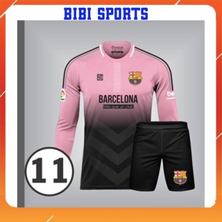 Áo bóng đá banh in tên tay dài bộ quần áo đá bóng nam clb barca bibi sport đồ thể thao nữ nam mẫu mới nhất 2021-2022
