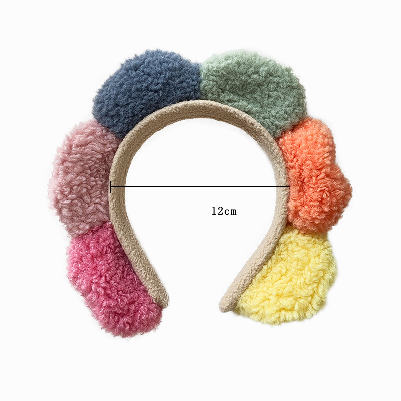 (Hàng Mới Về) Băng Đô Cài Tóc Đính Quả Bóng Lông Xinh Xắn Cho Nữ