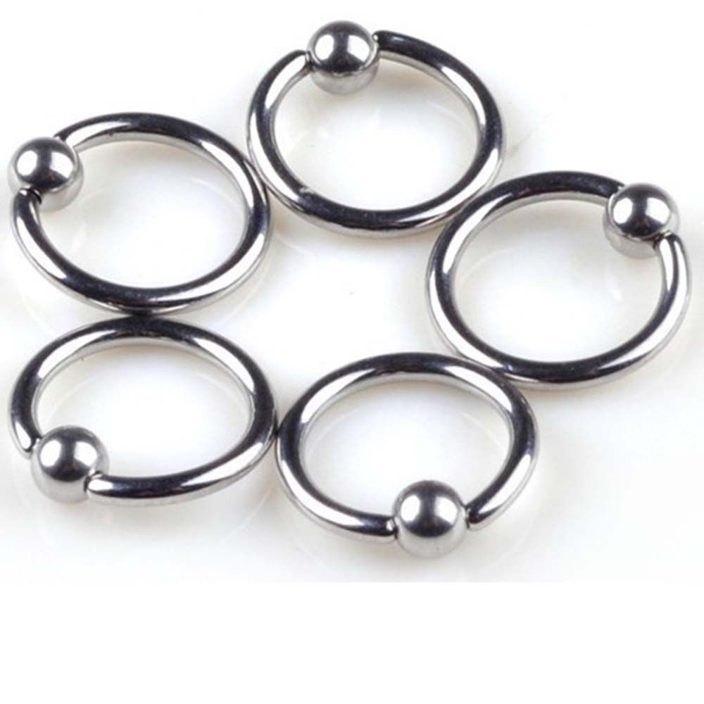 Khuyên Tai Dạng Vòng Nhỏ 6mm / 8mm / 10mm / 12mm Nhiều Màu Thời Trang Cho Nam Và Nữ