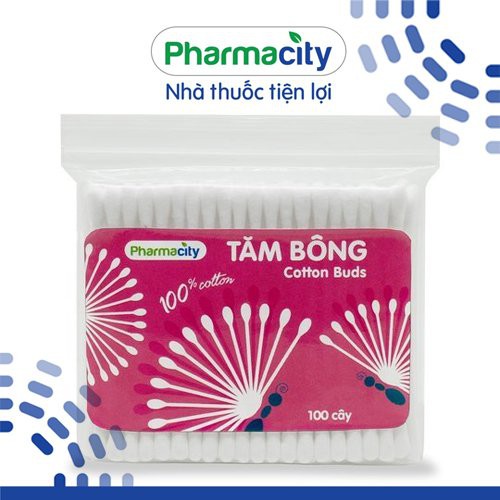 [Mã FMCGMALL giảm 8% đơn từ 250K] Tăm bông người lớn Pharmacity