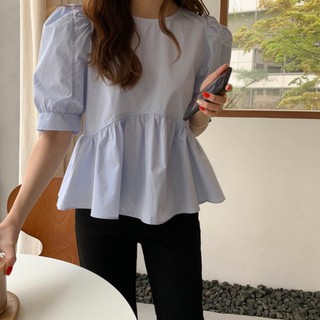 Áo Sơ Mi Nữ Tay Phồng Phong Cách Hàn Quốc Thanh Lịch 43772