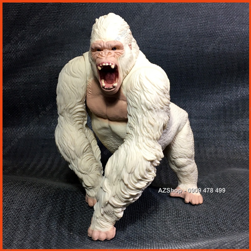 Mô Hình King Kong Khỉ Đột Gorilla - Có khớp Tay Chân Đầu - Cao 15cm