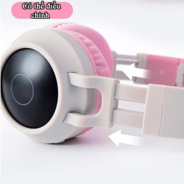 [CHÍNH HÃNG] ️🌻️ Tai Nghe Mèo Bluetooth 🌻 (chụp tai, có đèn, có Mic, Bass, Pin Khủng 400mAh- BH 12 tháng) | BigBuy360 - bigbuy360.vn