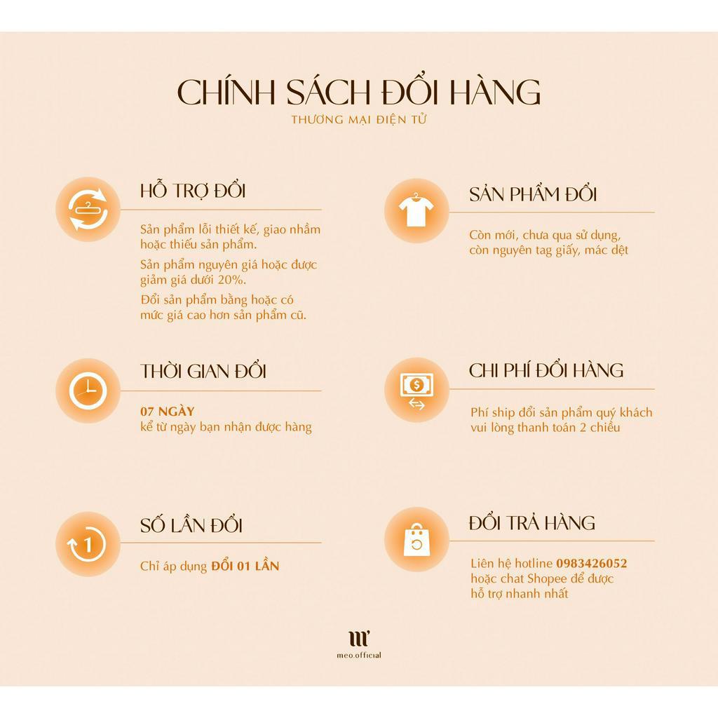 Áo thun nữ Méo shop form ôm cổ sơ mi tay ngắn croptop Navi