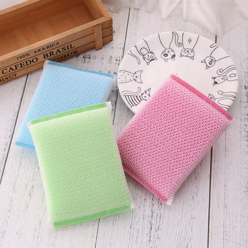Miếng Cọ Rửa Chén Bát Bằng Mút Xốp Nhiều Màu Sắc Tiện Dụng