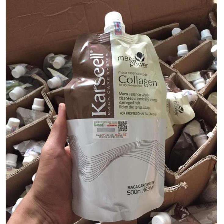 [Đang Sale – FreeShip] Ủ TÓC COLLAGEN Karseell 500ml siêu mượt phục hồi tóc hư tổn [Có tem cod chống giả] G145 | BigBuy360 - bigbuy360.vn