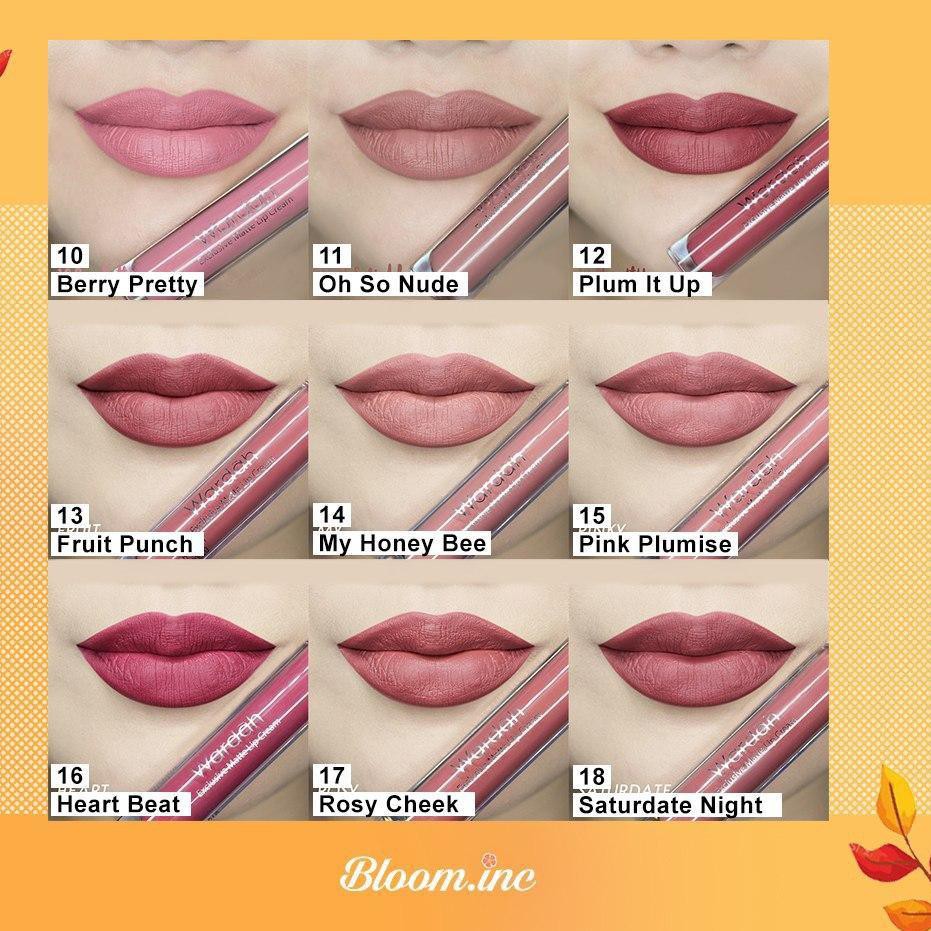 (hàng Mới Về) Son Kem Lì Trang Điểm Môi Lâu Trôi Wardah | BigBuy360 - bigbuy360.vn