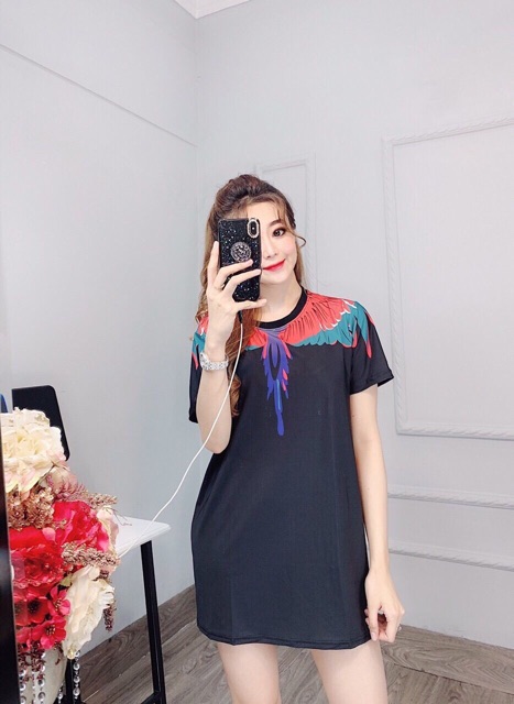 Đầm thun lạnh 3D form rộng (chất siêu đẹp) | BigBuy360 - bigbuy360.vn