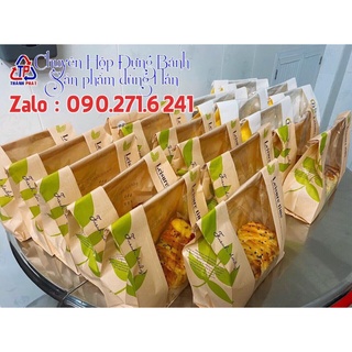 50 Túi bánh mì hoa cúc chiếc lá xanh đẹp loại ngang