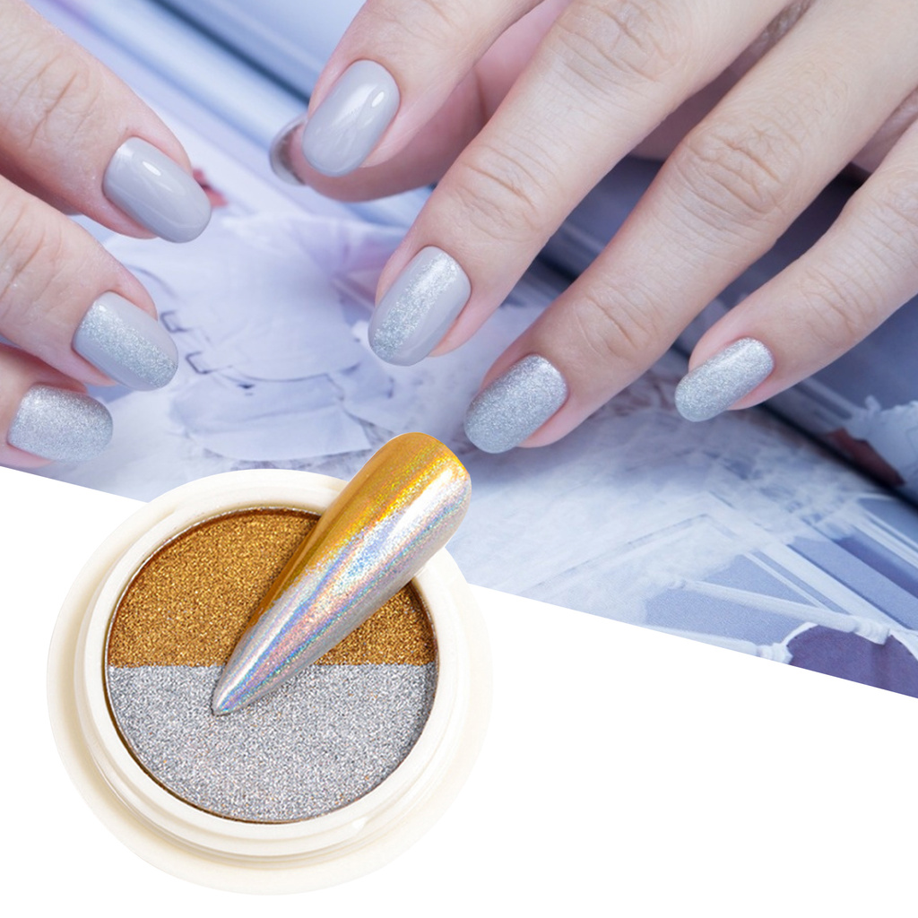 [Hàng mới về] Bột Hai Màu Kim Tuyến Lấp Lánh Lâu Trôi 12G Trang Trí Móng Đi Tiệc