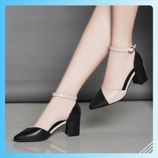 Giày Nữ Phối Nhiều Màu Cao 5CM Mã LTC15
