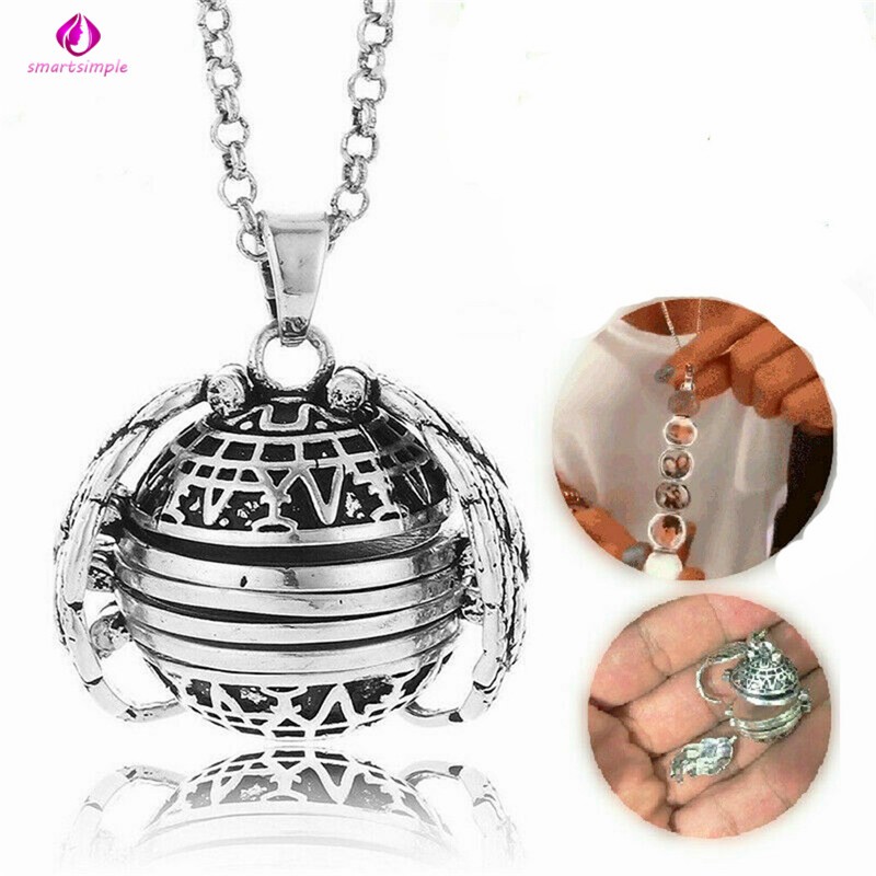 Expanding Photo Locket Necklace Angel Wing Folding Pendant Necklace Jewelry Gift