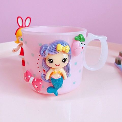 Cốc Đánh Răng Hình Nàng Tiên Cá Đáng Yêu Sáng Tạo Cho Bé coup