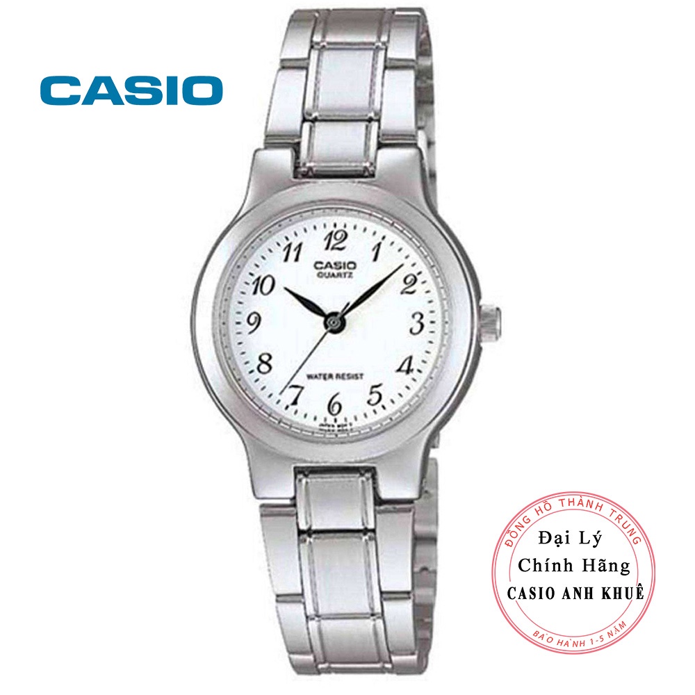 Đồng hồ nữ Casio LTP-1131A-7BRDF mặt số trắng nhỏ