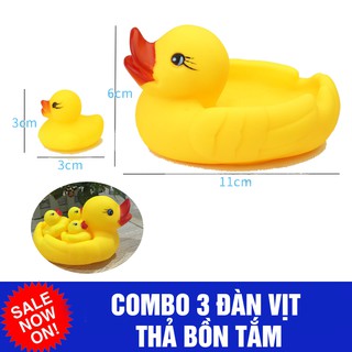 Combo 3 đàn vịt thả bồn tắm chip chip