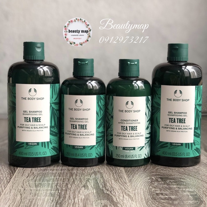 Gội Xả The Body Shop Tea Tree Gel Shampoo 250ml