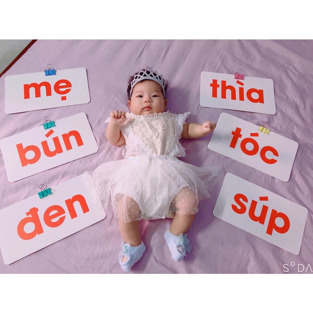 Bộ thẻ học đọc chữ cái glenn doman chuẩn thông minh cho bé giúp trẻ biết mặt chữ sớm