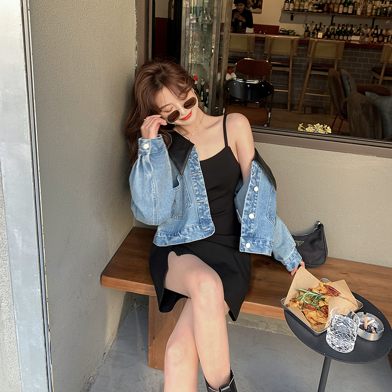 Đầm chữ A SUXI cổ chữ V thời trang cổ điển Pháp