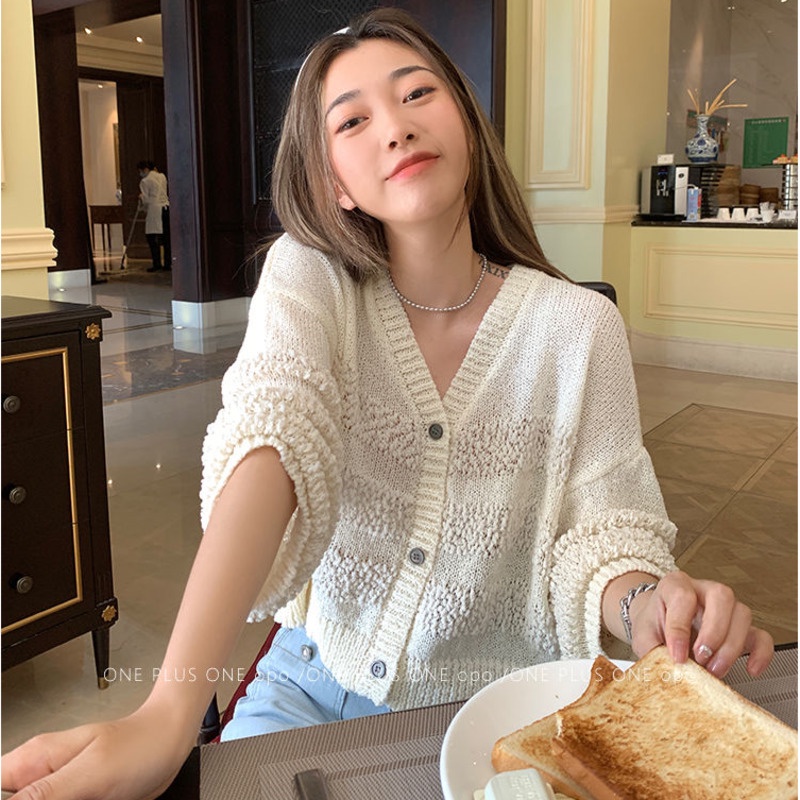 Áo Khoác Cardigan Dệt Kim Mỏng Chống Nắng Thời Trang Mùa Thu Cho Nữ