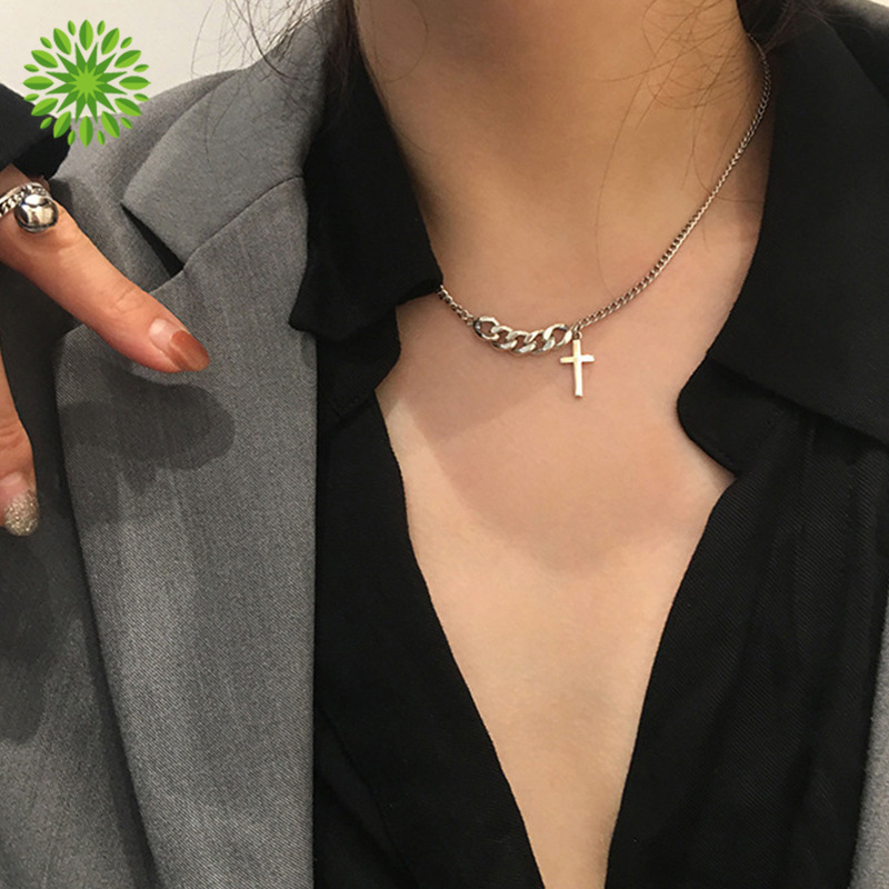 vòng cổ Hợp Kim Mặt Thánh Giá Đính Đá Sang Trọng Cr1