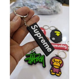 Móc khóa Supreme, bape, stussy