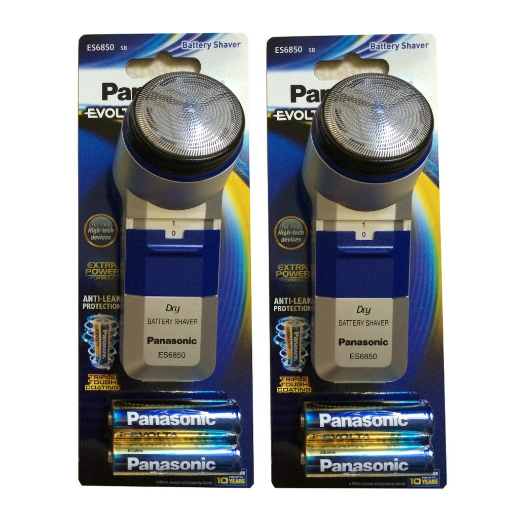 [RẺ NHẤT SHOPEE] Bộ 2 máy cạo râu dùng pin Panasonic ES6850 chính hãng