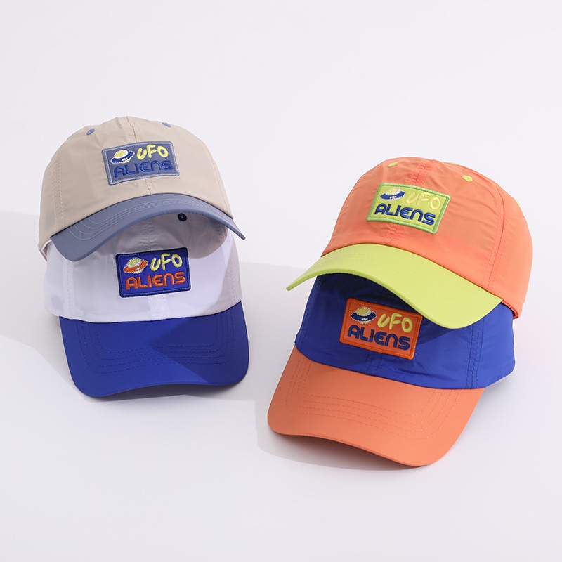 Mũ Lưỡi Trai Mỏng Nhẹ Thoáng Khí Phối Màu Sắc Độc Đáo Thời Trang Mùa Hè Xinh Xắn Cho Bé