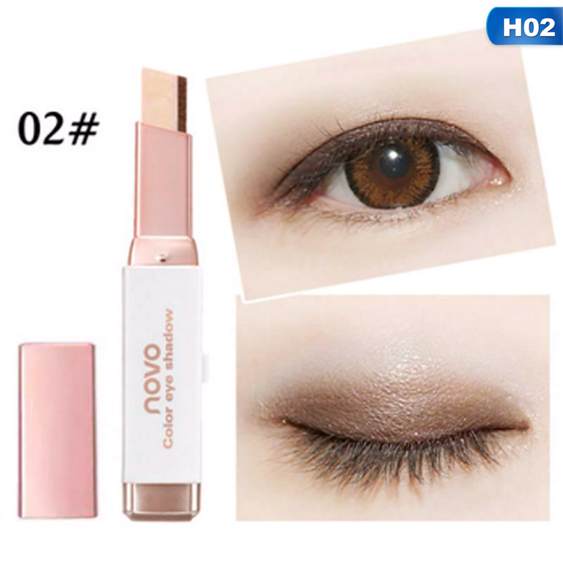 [Hàng mới về] Thỏi phấn trang điểm mắt hai màu sắc kết hợp chuyên nghiệp thời trang