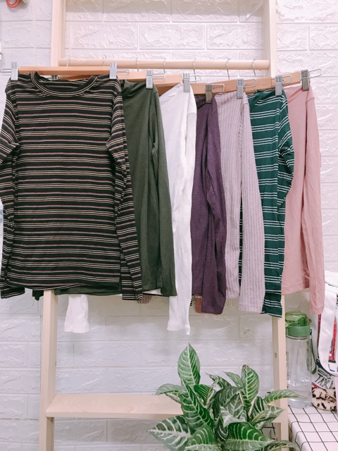 Áo thun body tay dài cổ tròn ( hình thật 100% ) | BigBuy360 - bigbuy360.vn