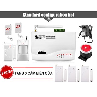Thiết bị chống trộm amos gsm-3500 + tặng kèm 3 bộ kiểm soát mở cửa