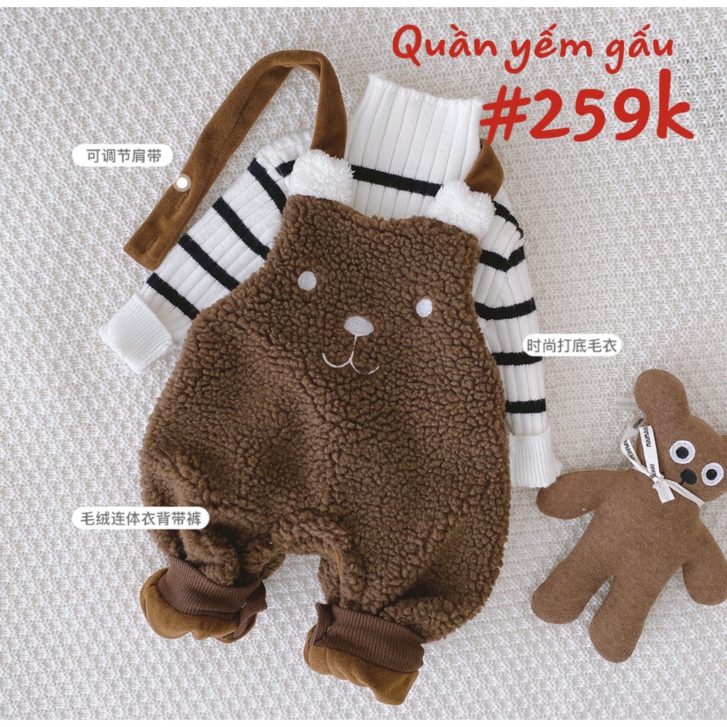 Yếm bông thời trang, cute đáng yêu cho bé nam và nữ
