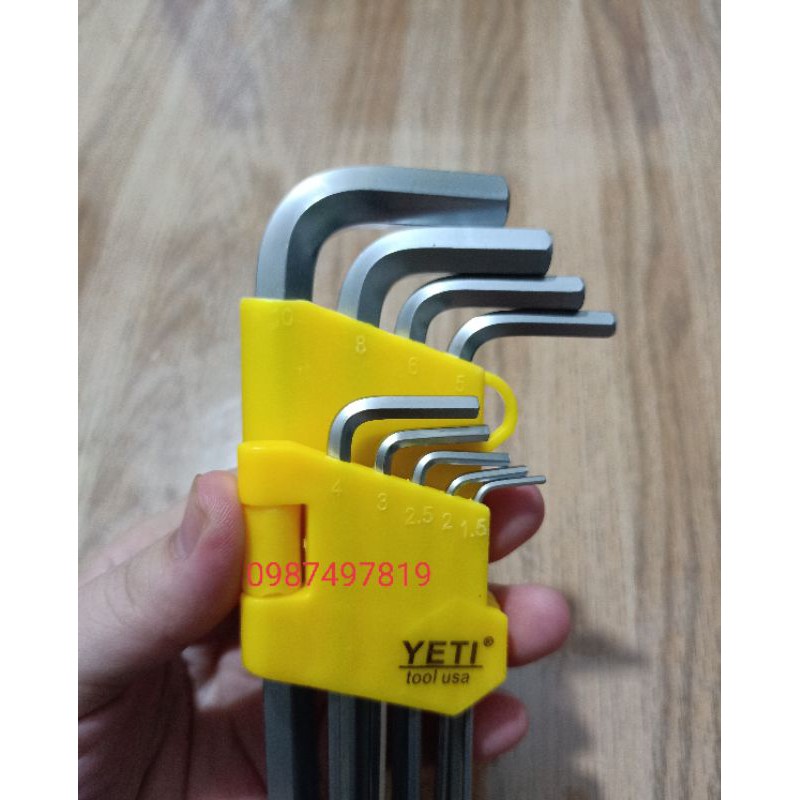 [Rẻ Nhất Shopee]Bộ Lục Giác YETI Vàng