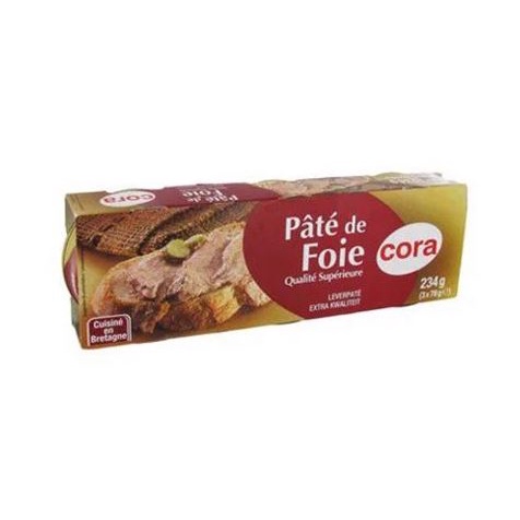 LỐC 3 HỘP PATE CORA PHÁP 78g*3